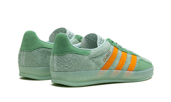 ADIDAS GAZELLE INDOOR HAZY GREEN CREW YELLOW WOMENS