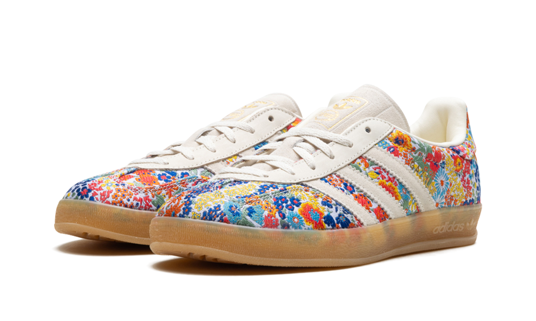 ADIDAS GAZELLE INDOOR LIBERTY LONDON FLORAL EMBROIDERY WOMENS
