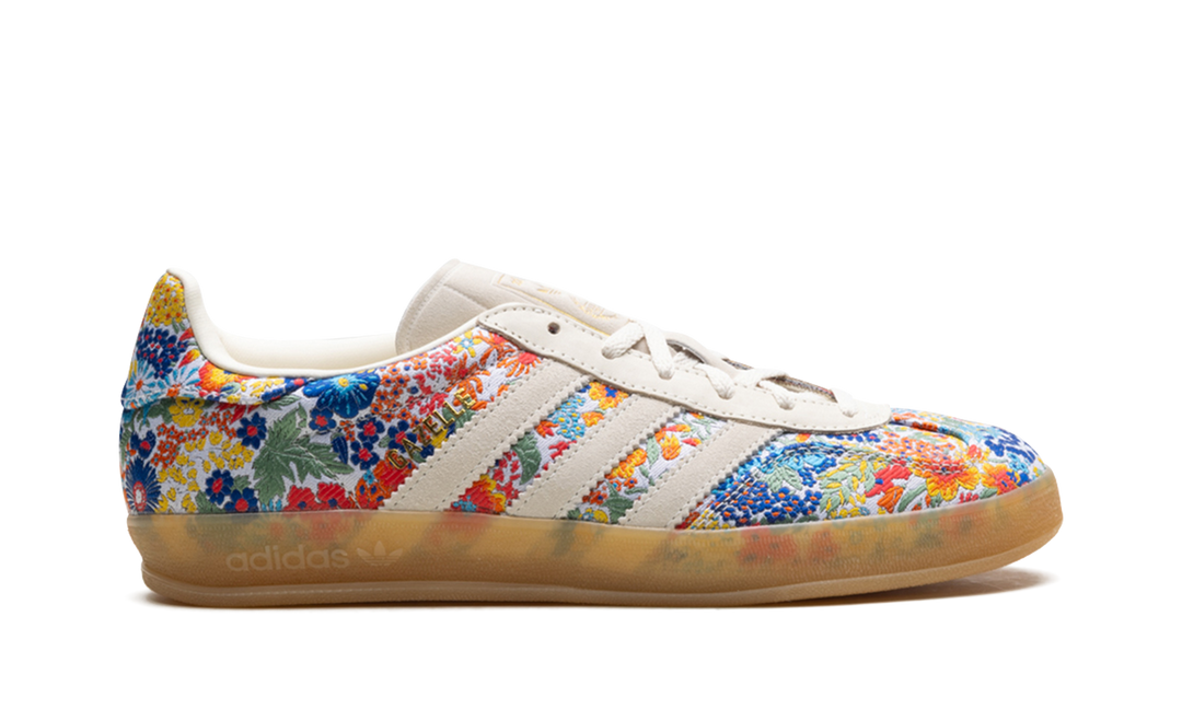 ADIDAS GAZELLE INDOOR LIBERTY LONDON FLORAL EMBROIDERY WOMENS