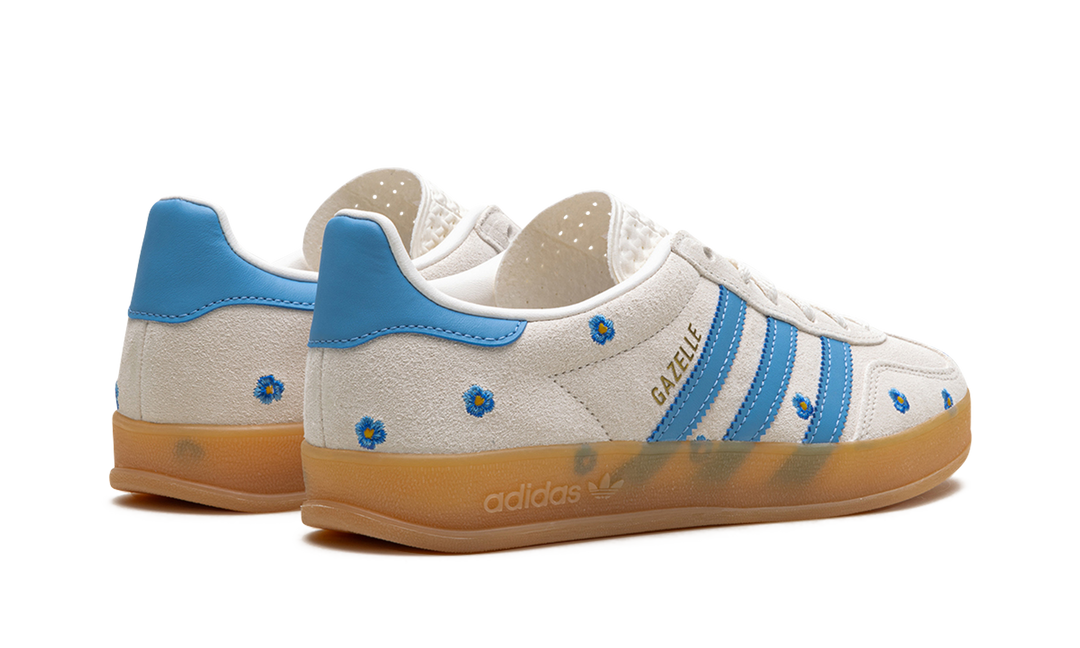 ADIDAS GAZELLE INDOOR LIGHT BLUE FLORAL WOMENS