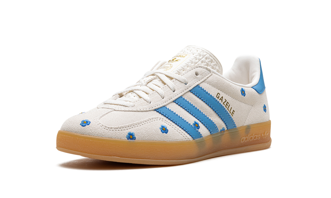 ADIDAS GAZELLE INDOOR LIGHT BLUE FLORAL WOMENS