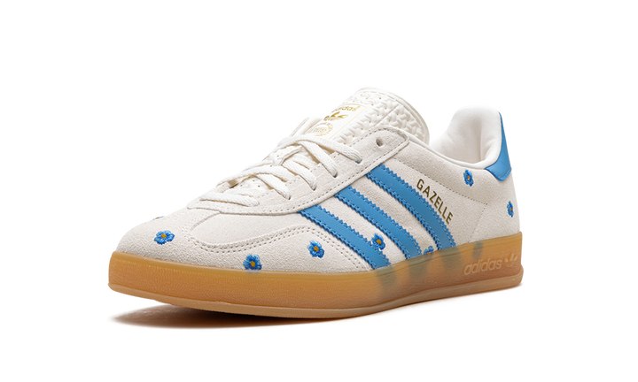 ADIDAS GAZELLE INDOOR LIGHT BLUE FLORAL WOMENS