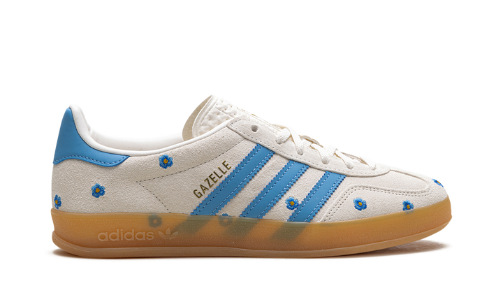 ADIDAS GAZELLE INDOOR LIGHT BLUE FLORAL WOMENS