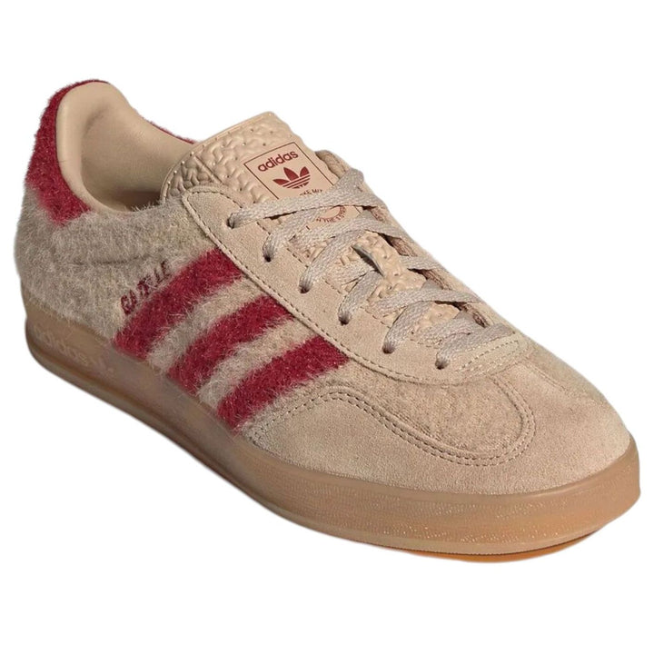 ADIDAS GAZELLE INDOOR MAGIC BEIGE VICTORY RED (WOMEN&
