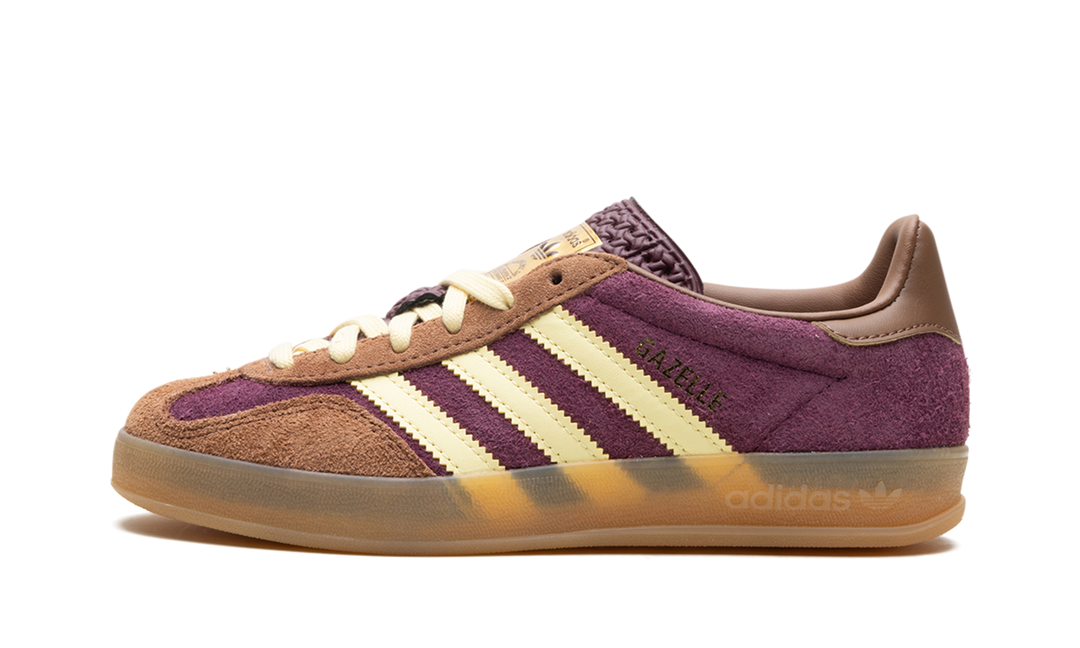 ADIDAS GAZELLE INDOOR MAROON ALMOST YELLOW