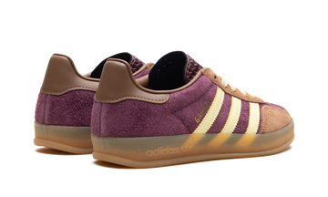 ADIDAS GAZELLE INDOOR MAROON ALMOST YELLOW — Stock