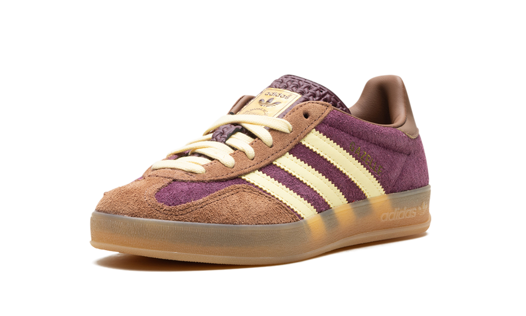 ADIDAS GAZELLE INDOOR MAROON ALMOST YELLOW
