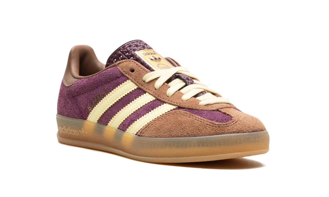 ADIDAS GAZELLE INDOOR MAROON ALMOST YELLOW