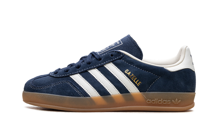 ADIDAS GAZELLE INDOOR NIGHT INDIGO OFF WHITE GOLD METALLIC