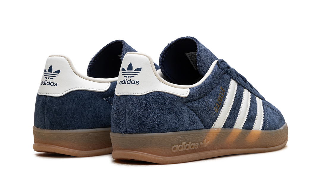 ADIDAS GAZELLE INDOOR NIGHT INDIGO OFF WHITE GOLD METALLIC