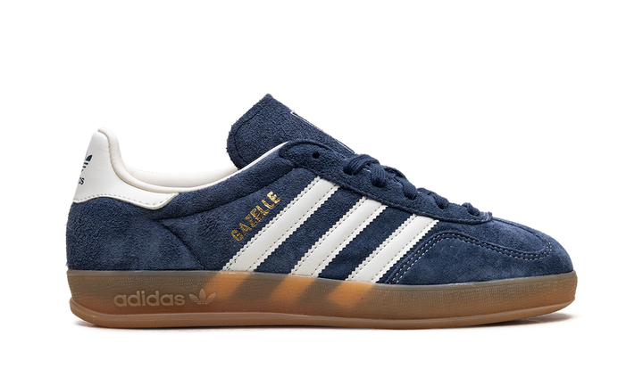 ADIDAS GAZELLE INDOOR NIGHT INDIGO OFF WHITE GOLD METALLIC