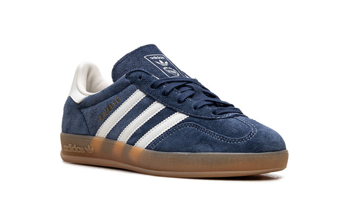 ADIDAS GAZELLE INDOOR NIGHT INDIGO OFF WHITE GOLD METALLIC