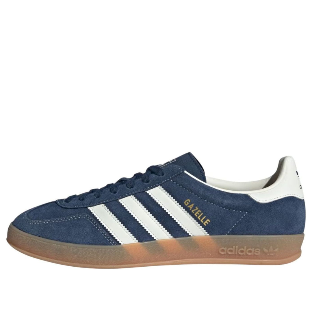 ADIDAS GAZELLE INDOOR NIGHT INDIGO OFF WHITE GOLD METALLIC