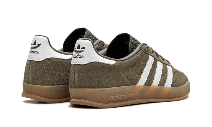 ADIDAS GAZELLE INDOOR OLIVE STRATA CLOUD WHITE GUM