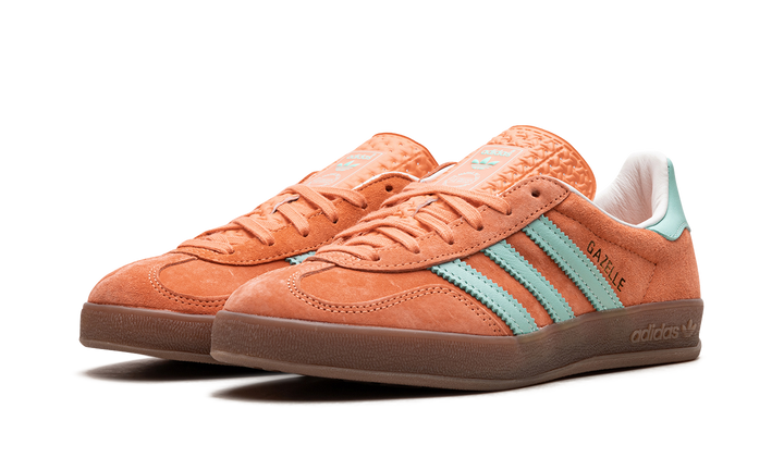 ADIDAS GAZELLE INDOOR ORANGE CLEAR MINT WOMENS