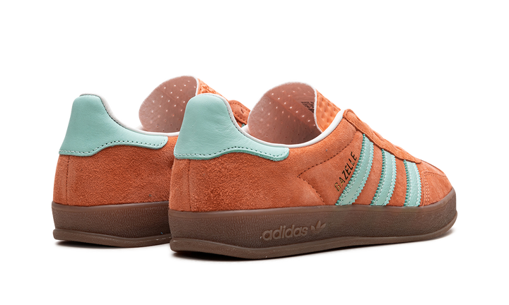 ADIDAS GAZELLE INDOOR ORANGE CLEAR MINT WOMENS