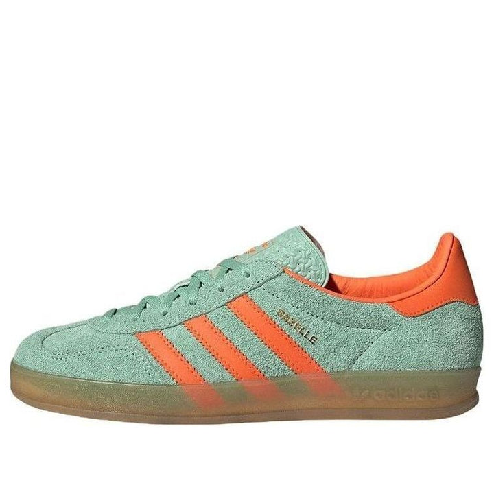 ADIDAS GAZELLE INDOOR PULSE MINT SOLAR ORANGE WOMENS
