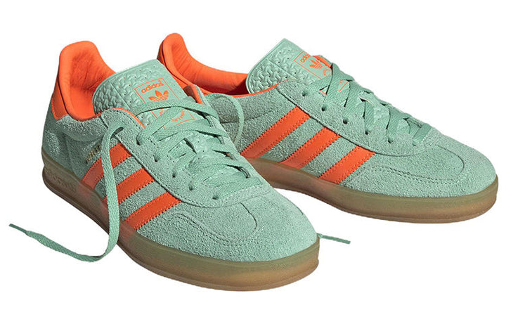ADIDAS GAZELLE INDOOR PULSE MINT SOLAR ORANGE WOMENS