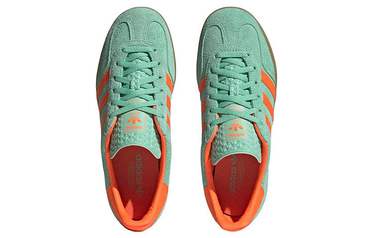 ADIDAS GAZELLE INDOOR PULSE MINT SOLAR ORANGE WOMENS