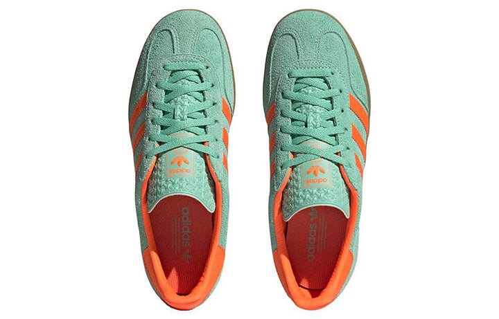 ADIDAS GAZELLE INDOOR PULSE MINT SOLAR ORANGE WOMENS