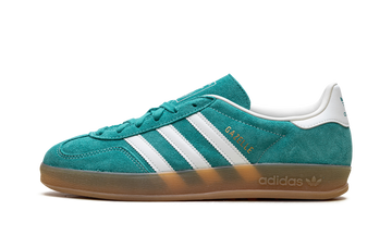 ADIDAS GAZELLE INDOOR PURE TEAL OFF WHITE GOLD METALLIC — Stock