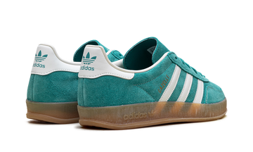 ADIDAS GAZELLE INDOOR PURE TEAL OFF WHITE GOLD METALLIC — Stock