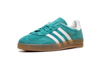 ADIDAS GAZELLE INDOOR PURE TEAL OFF WHITE GOLD METALLIC — Stock
