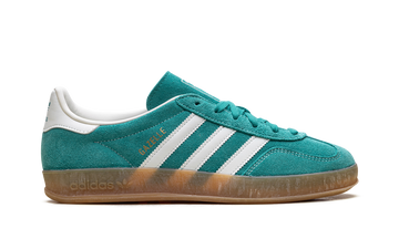 ADIDAS GAZELLE INDOOR PURE TEAL OFF WHITE GOLD METALLIC — Stock