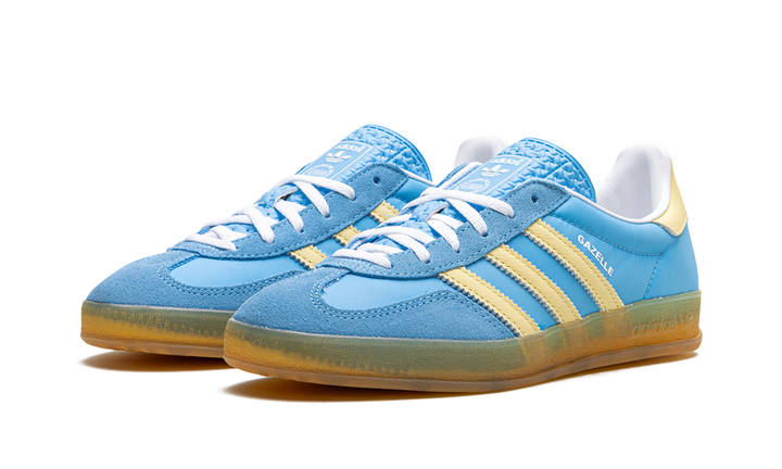 ADIDAS GAZELLE INDOOR SEMI BLUE BURST ALMOST YELLOW (WOMEN&