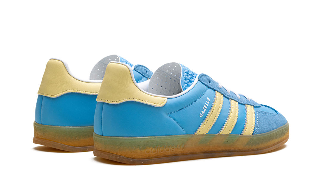 ADIDAS GAZELLE INDOOR SEMI BLUE BURST ALMOST YELLOW (WOMEN&