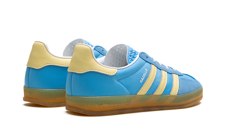 ADIDAS GAZELLE INDOOR SEMI BLUE BURST ALMOST YELLOW (WOMEN&