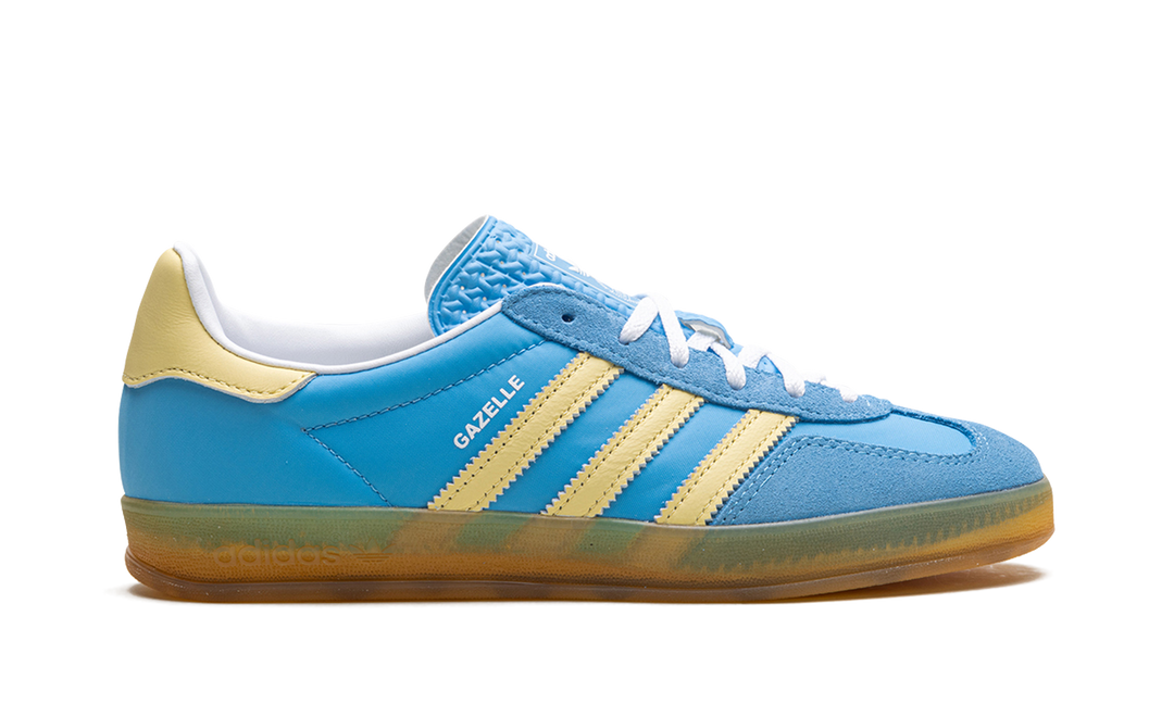 ADIDAS GAZELLE INDOOR SEMI BLUE BURST ALMOST YELLOW (WOMEN&