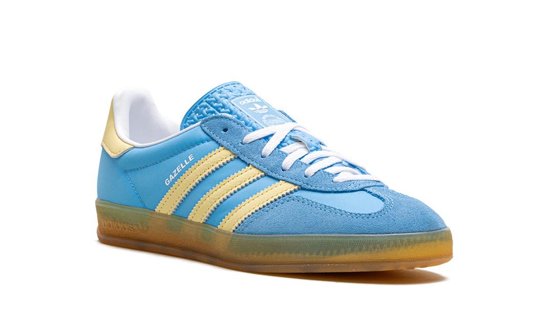 ADIDAS GAZELLE INDOOR SEMI BLUE BURST ALMOST YELLOW (WOMEN&