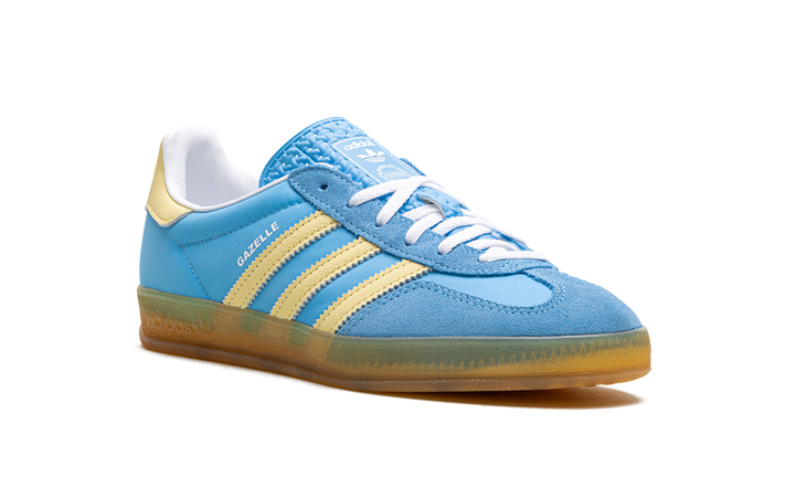 ADIDAS GAZELLE INDOOR SEMI BLUE BURST ALMOST YELLOW (WOMEN&