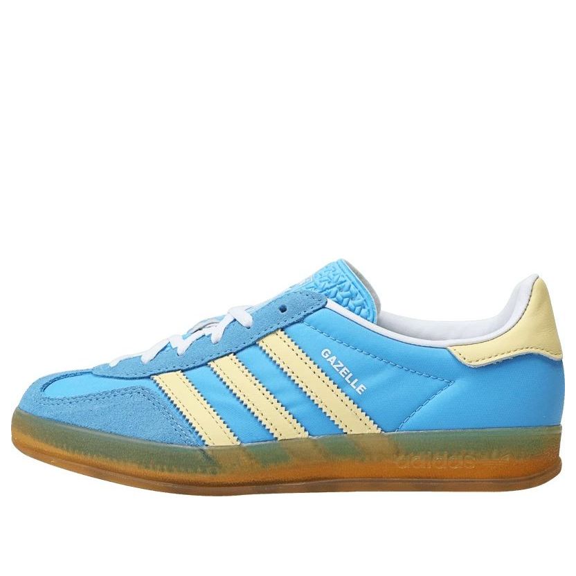 ADIDAS GAZELLE INDOOR SEMI BLUE BURST ALMOST YELLOW (WOMEN&