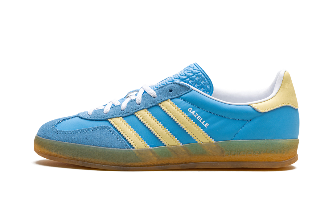 ADIDAS GAZELLE INDOOR SEMI BLUE BURST ALMOST YELLOW (WOMEN&