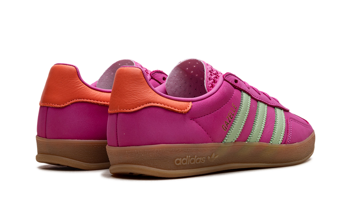 ADIDAS GAZELLE INDOOR SEMI LUCID FUCHSIA SEMI GREEN SPARK CORAL WOMENS