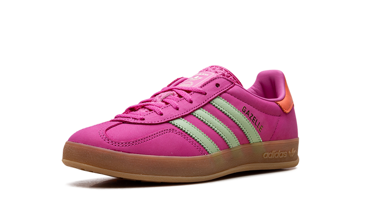 ADIDAS GAZELLE INDOOR SEMI LUCID FUCHSIA SEMI GREEN SPARK CORAL WOMENS