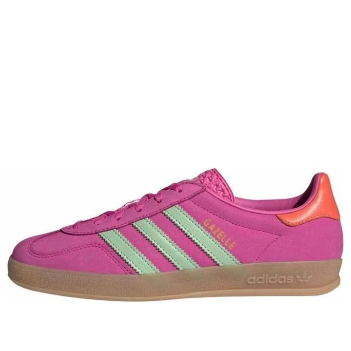 ADIDAS GAZELLE INDOOR SEMI LUCID FUCHSIA SEMI GREEN SPARK CORAL WOMENS