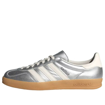 ADIDAS GAZELLE INDOOR SILVER METALLIC CORE WHITE — Stock