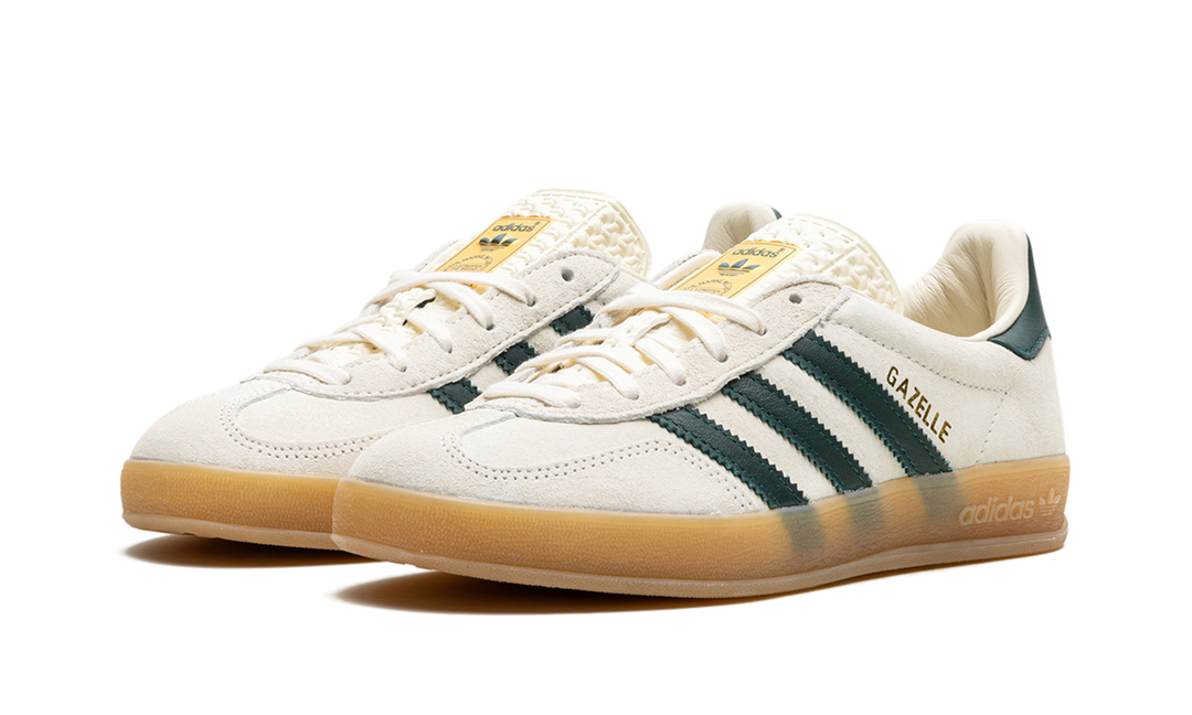 ADIDAS GAZELLE INDOOR WHITE GREEN GUM