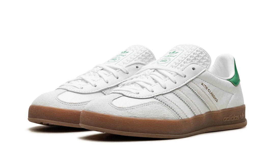 ADIDAS GAZELLE INDOOR X KITH CLASSICS WHITE GREEN