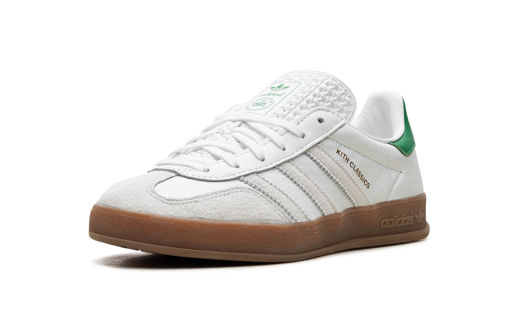 ADIDAS GAZELLE INDOOR X KITH CLASSICS WHITE GREEN