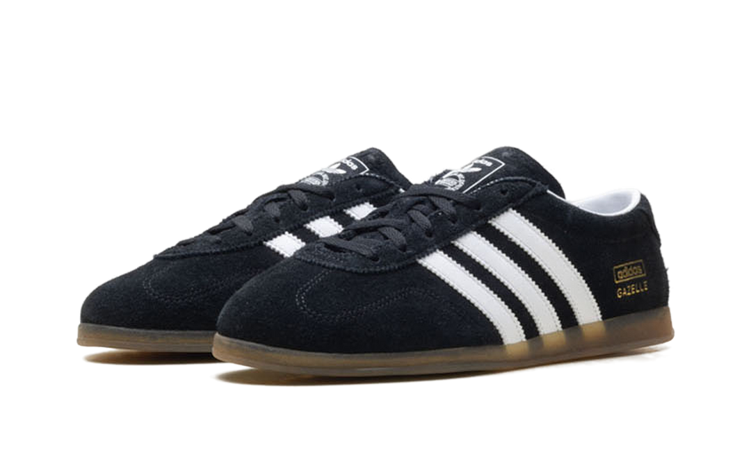 ADIDAS GAZELLE LO PRO BLACK WHITE GUM WOMENS