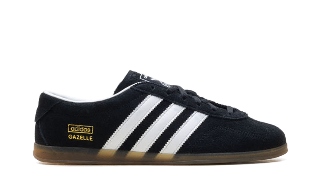 ADIDAS GAZELLE LO PRO BLACK WHITE GUM WOMENS