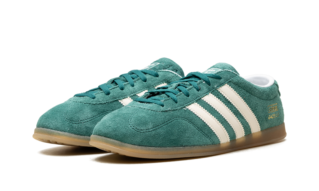 ADIDAS GAZELLE LO PRO COLLEGIATE GREEN WHITE GUM WOMENS