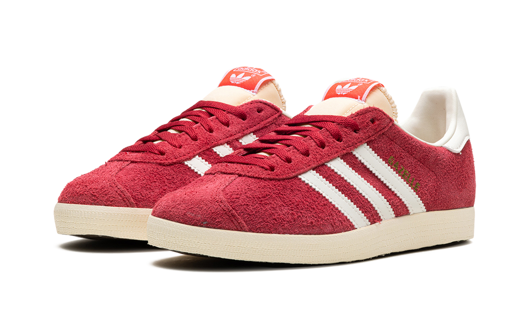 ADIDAS GAZELLE TEAM VICTORY RED OFF WHITE CREAM WHITE