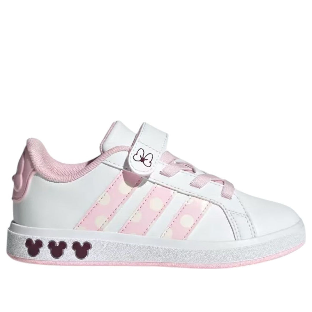 ADIDAS GRAND COURT DISNEY MINNIE MOUSE CLOUD WHITE CLEAR PINK CHALK WHITE GS