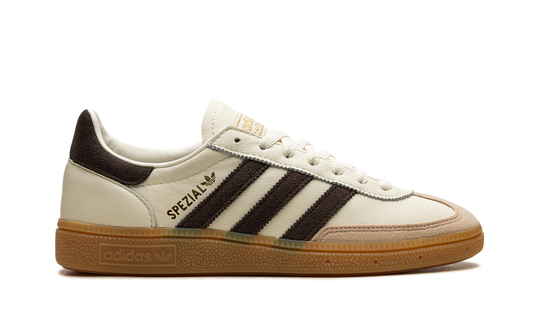 ADIDAS HANDBALL SPEZIAL OFF-WHITE DARK BROWN — Stock 