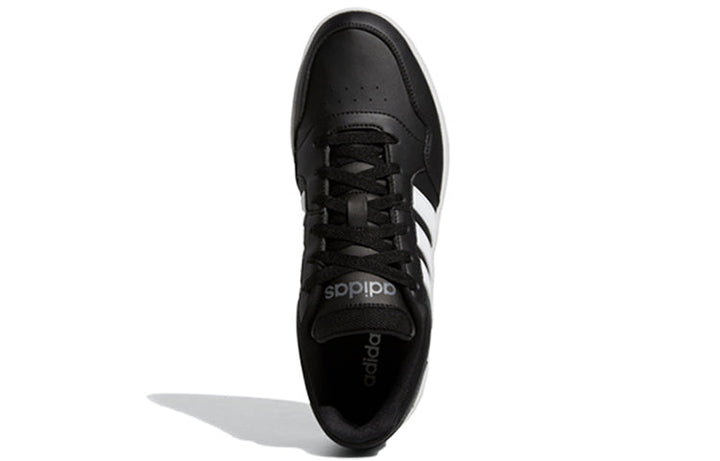 ADIDAS HOOPS 3.0 LOW BLACK WHITE STRIPES